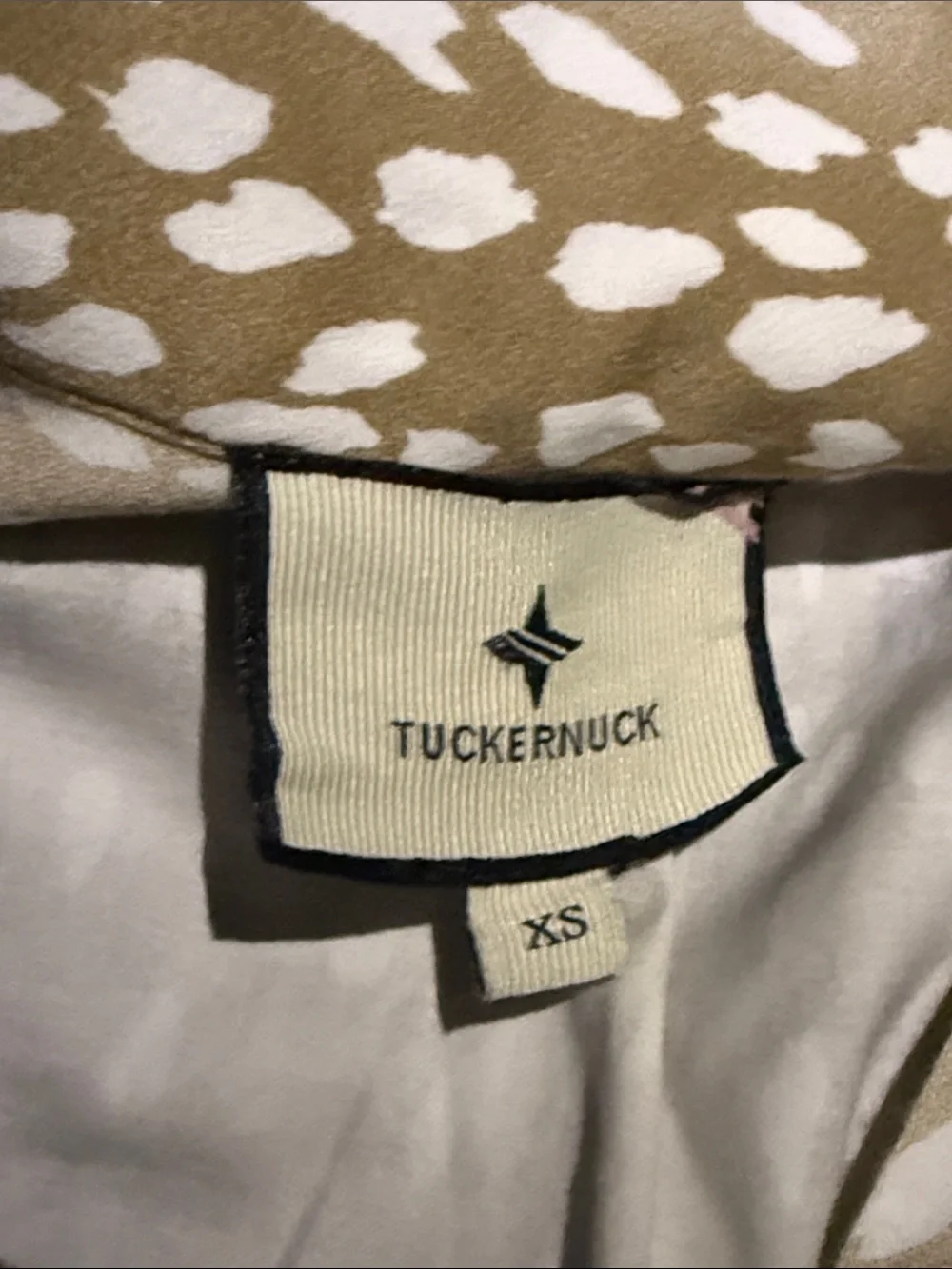Tuckernuck Taupe Shift Dress with Cream Speckle - Picture 4 of 4
